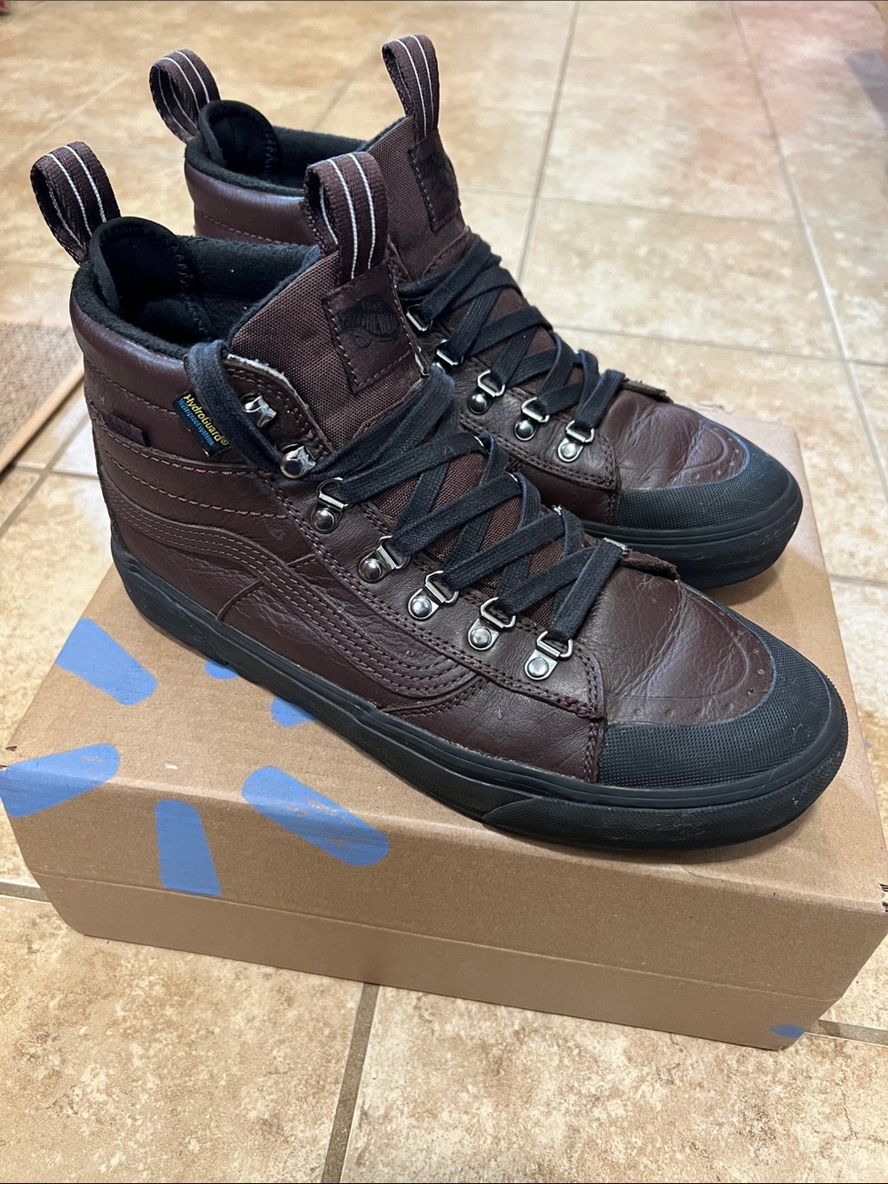 Vans MTE-2 Sk8-Hi Chocolate Brown High-Top Skate Sneakers Men’s Size 9.5
